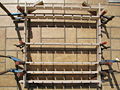BlinkTisch under construction: lattice is build